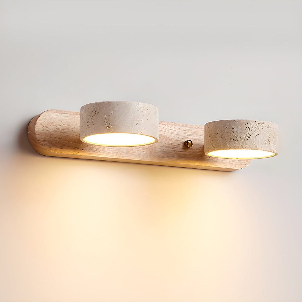 Voloreth aplique de pared minimalista en travertino
