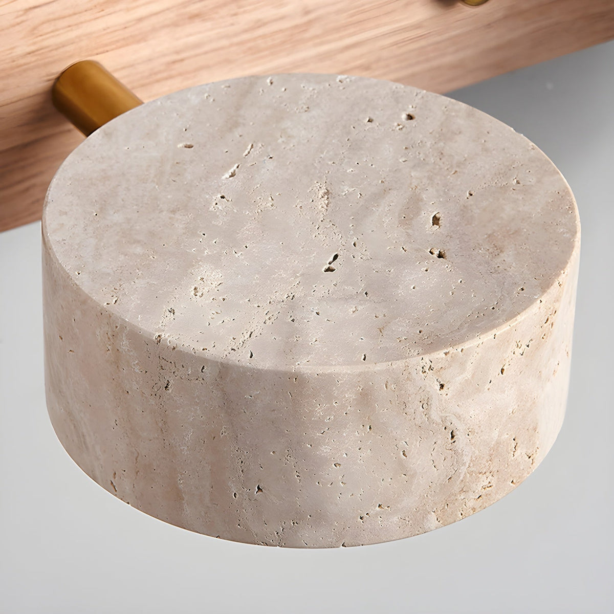 Voloreth aplique de pared minimalista en travertino