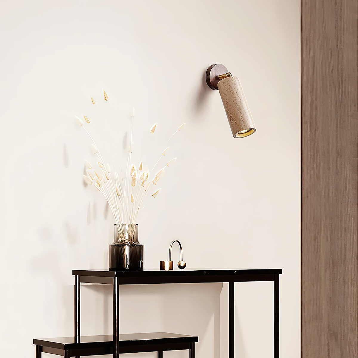 Seralella aplique de pared travertino