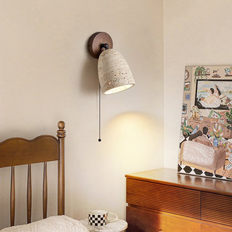 Valeholt aplique de pared travertino con pivote