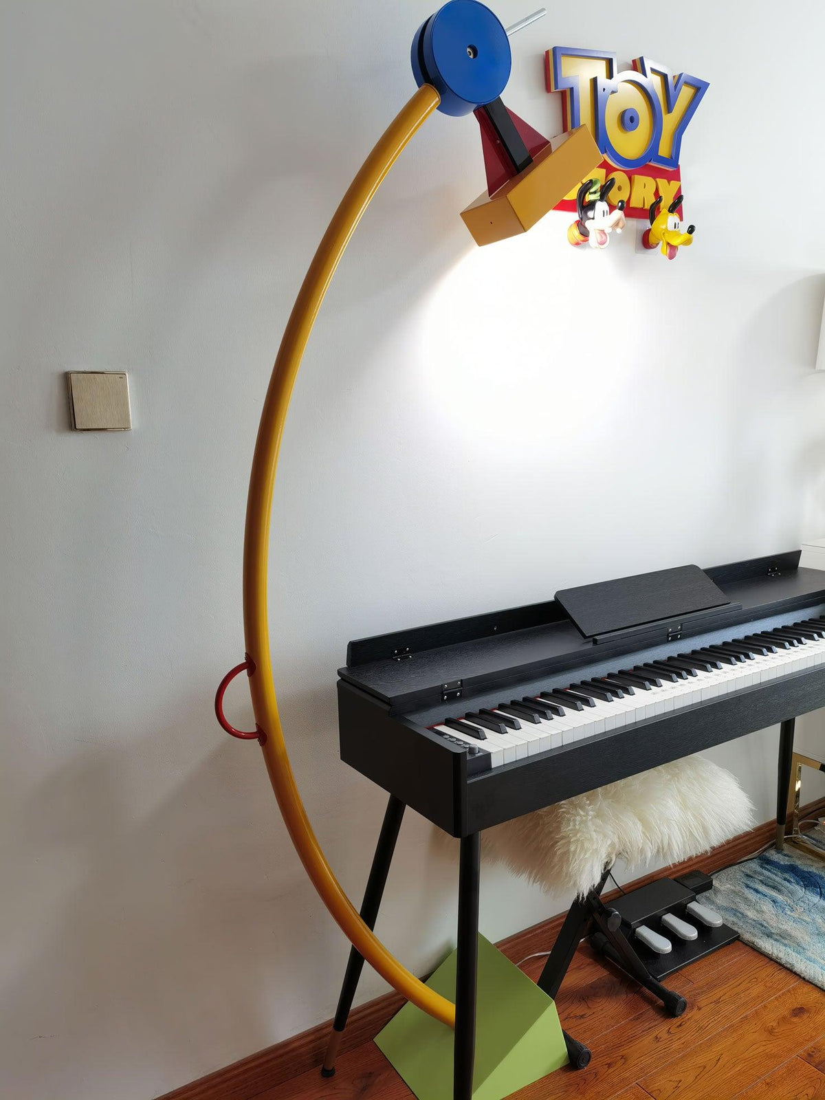 Ecori lámpara de pie artística de acrílico