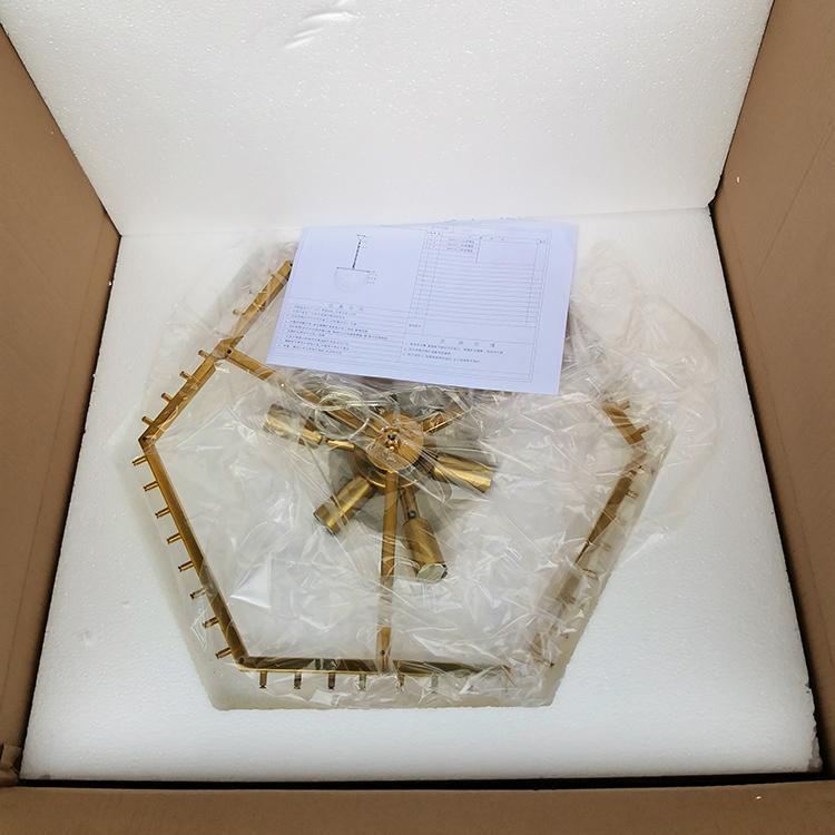 Sylnen lámpara de araña transparente con niveles curvos