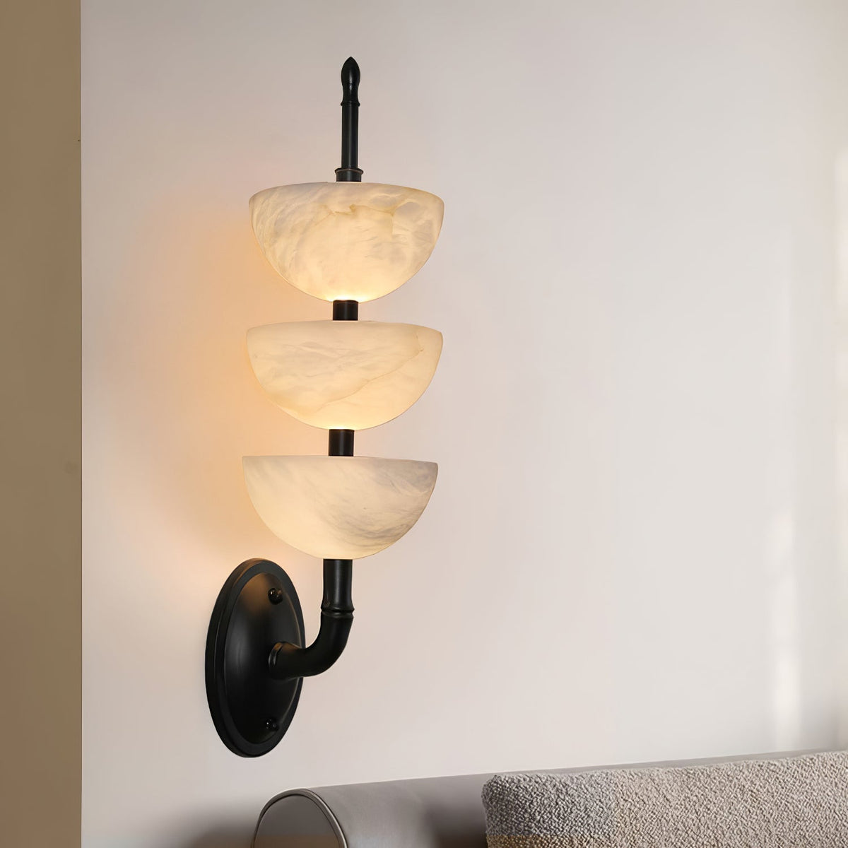Ulmiraris aplique de pared alabastro