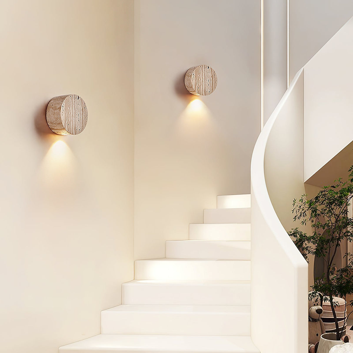 Tavoraya aplique de pared travertino