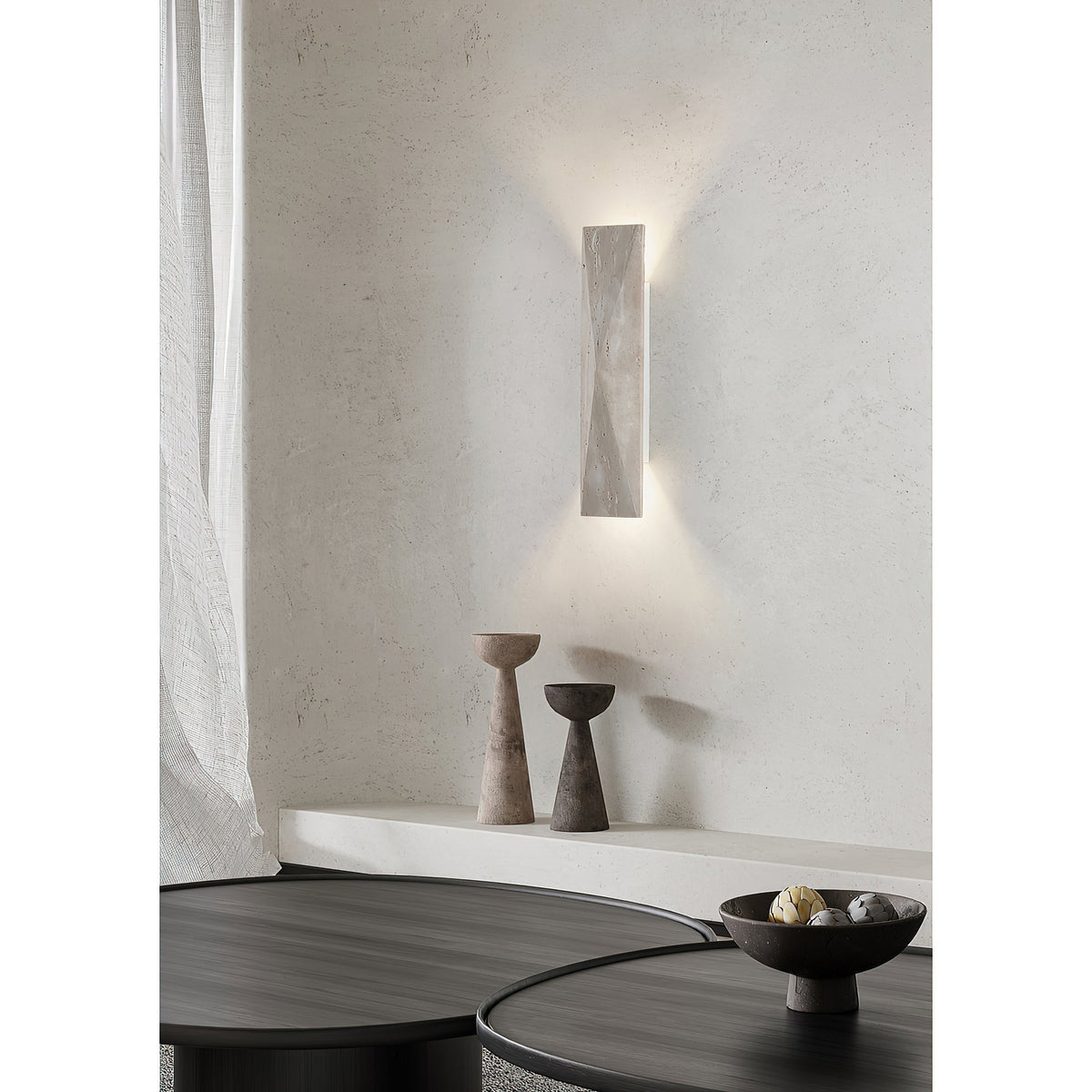Taveenne aplique de pared travertino