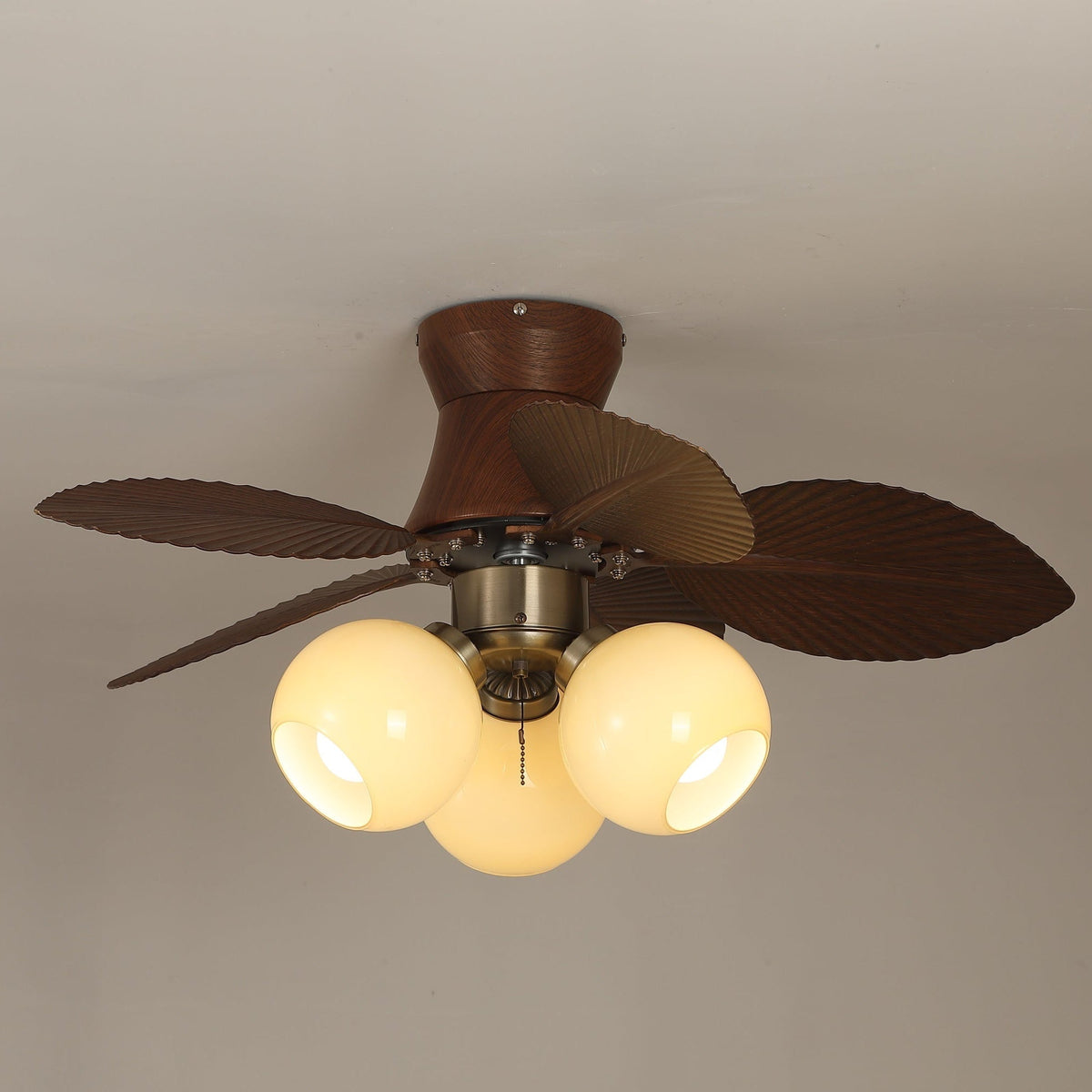 Walden ventilador de techo con luz de madera
