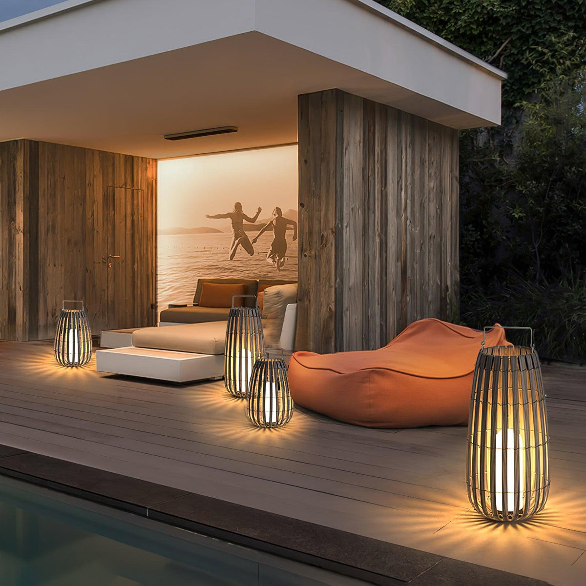 Veshael Tropic Braid farol lámpara exterior