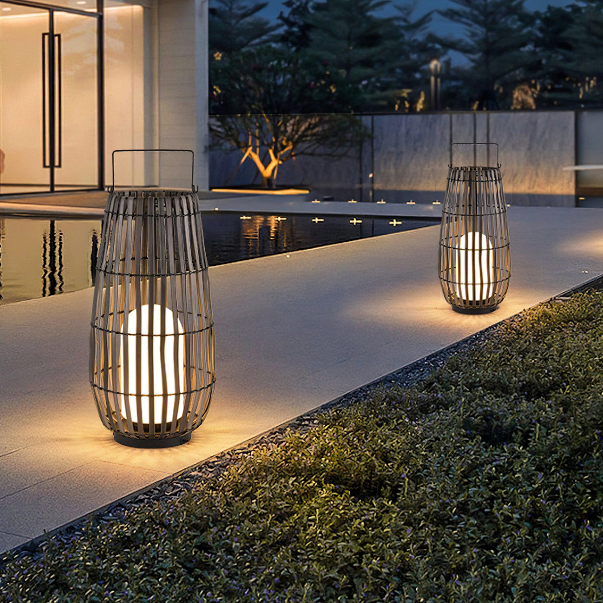 Veshael Tropic Braid farol lámpara exterior