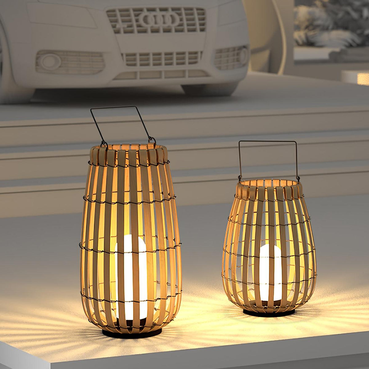 Veshael Tropic Braid farol lámpara exterior