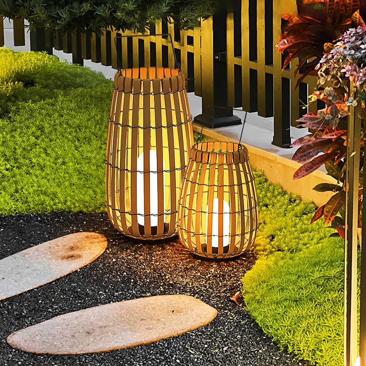 Veshael Tropic Braid farol lámpara exterior