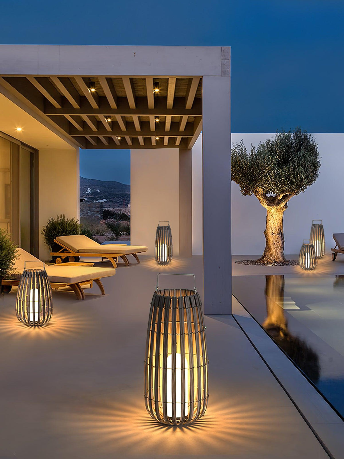 Veshael Tropic Braid farol lámpara exterior