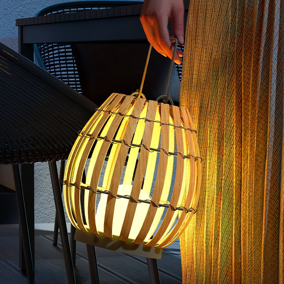 Veshael Tropic Braid farol lámpara exterior