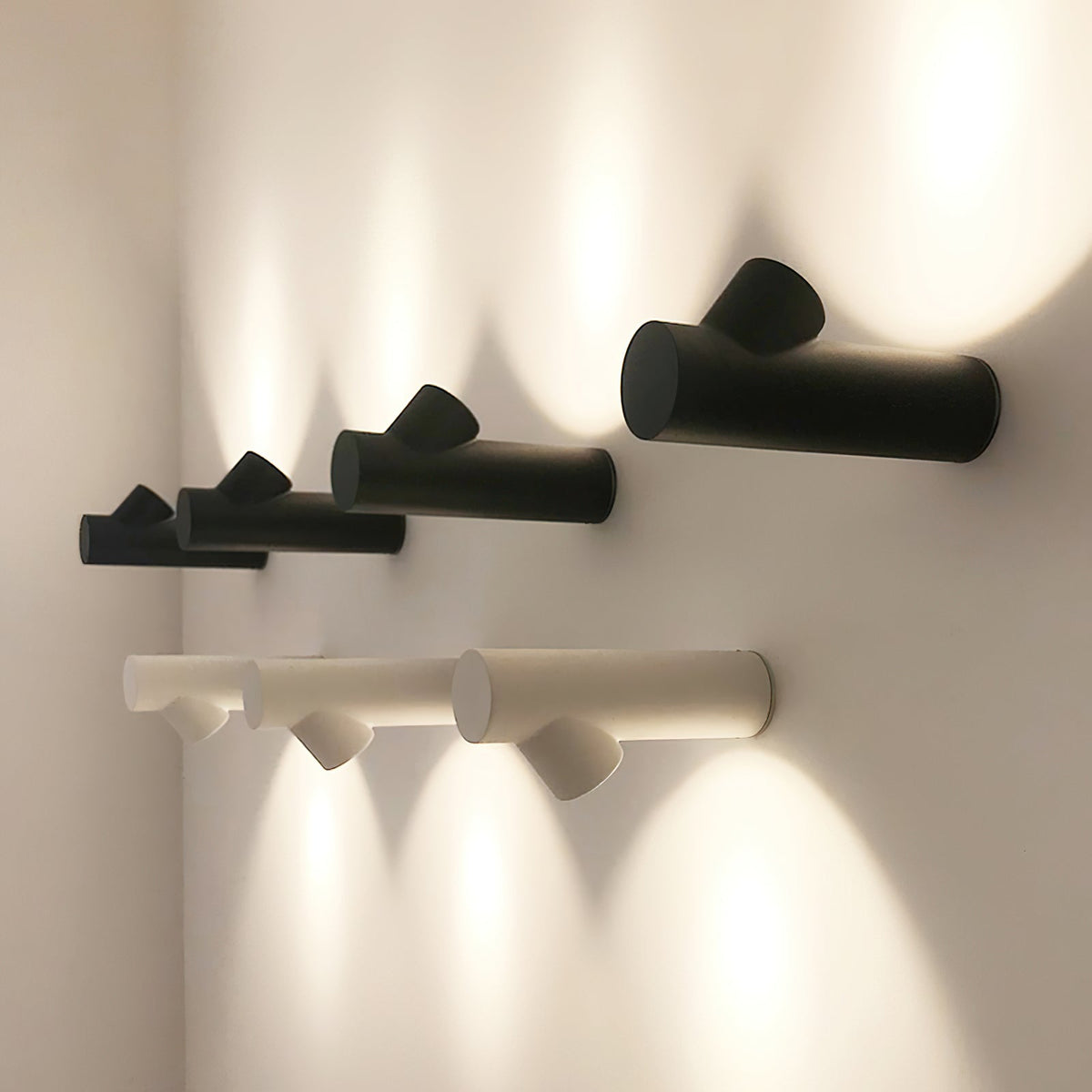 Pipeline aplique de pared moderno minimalista de tubo
