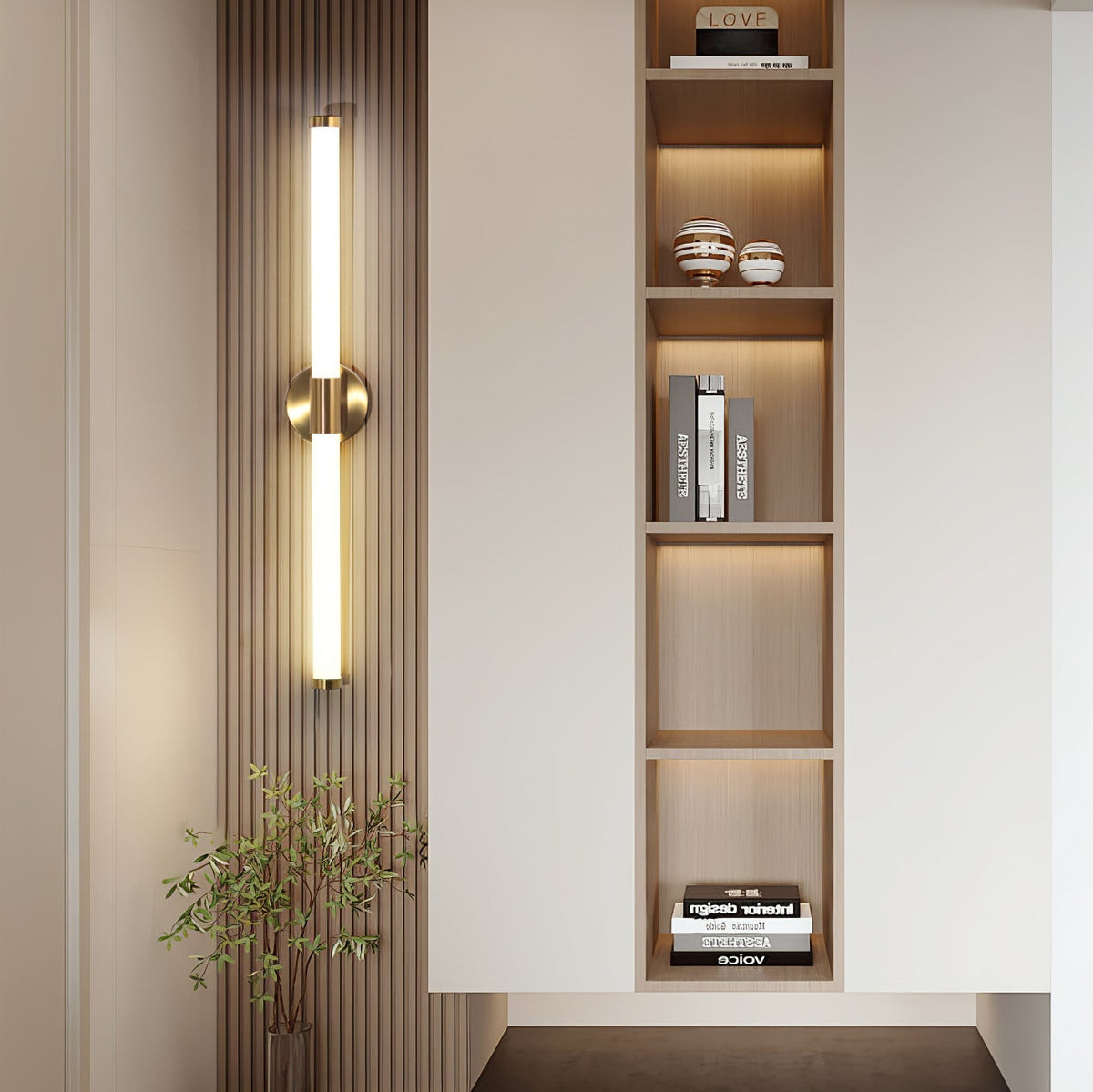 Cecarir Art tubo lineal LED aplique de pared
