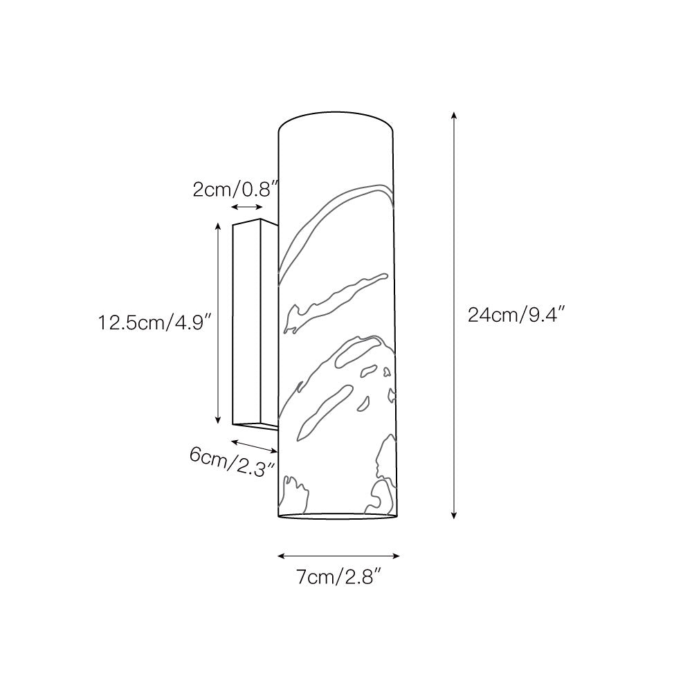 Tubular aplique de pared