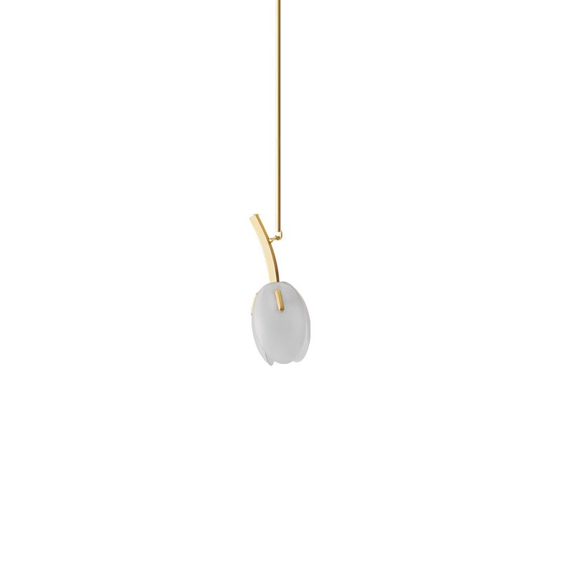 Lámpara de araña flor contemporánea de vidrio