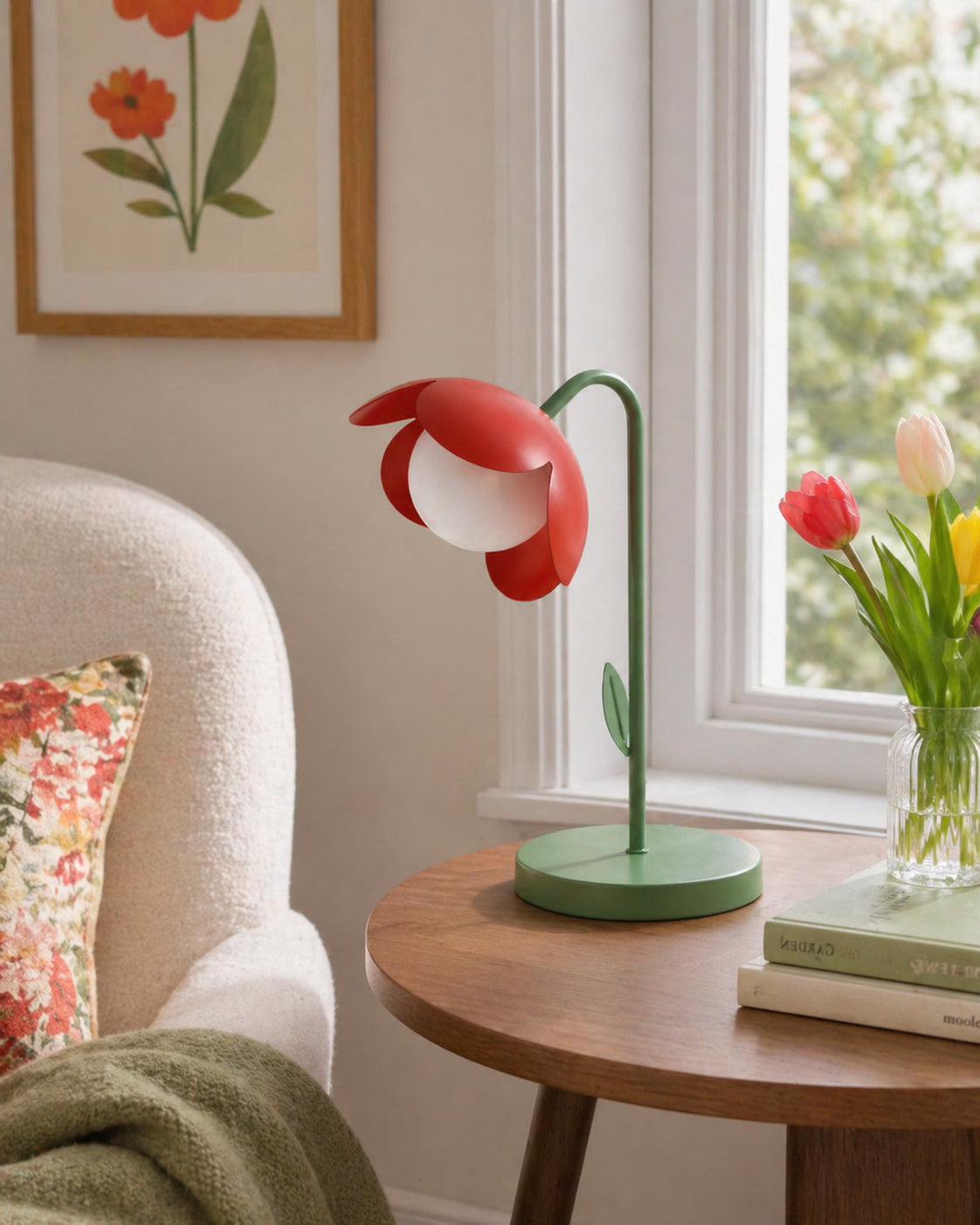 Tulip lámpara de mesa