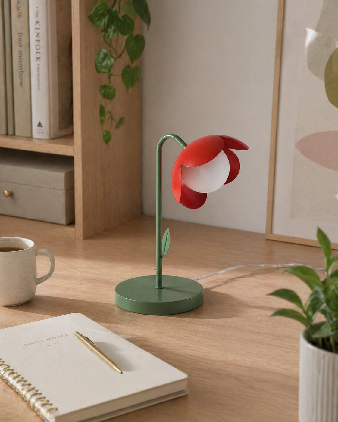 Tulip lámpara de mesa