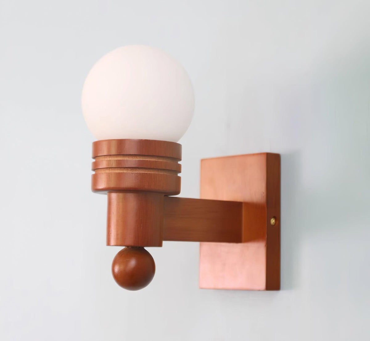 Beam aplique de pared de madera sólida