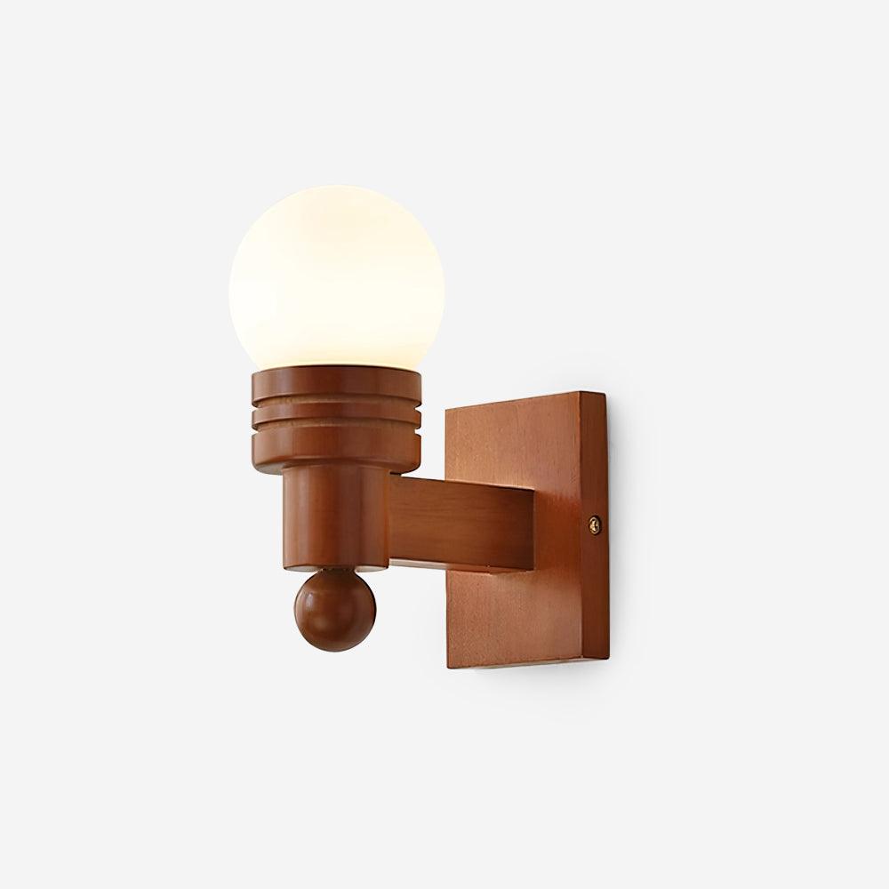 Beam aplique de pared de madera sólida