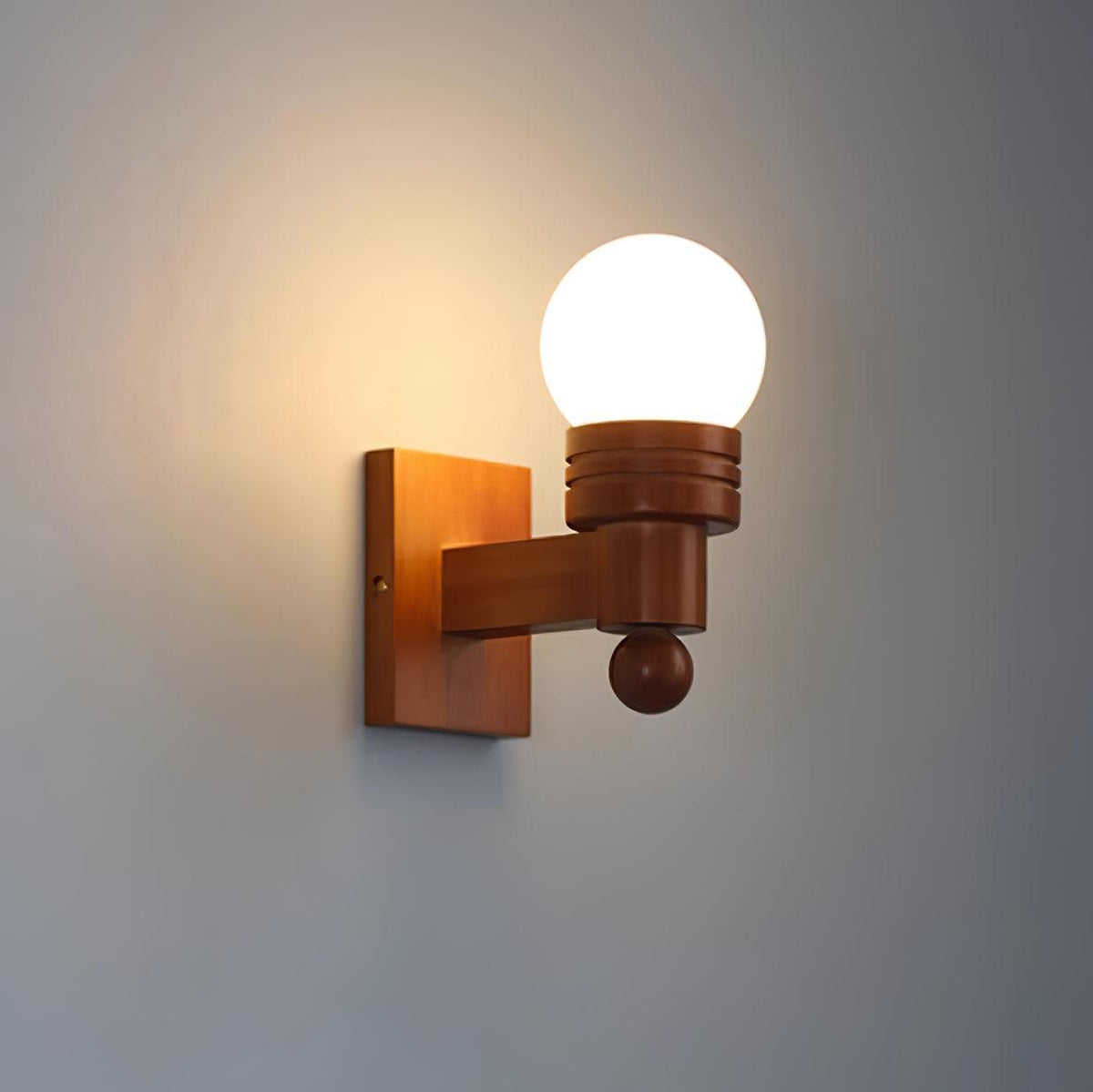 Beam aplique de pared de madera sólida