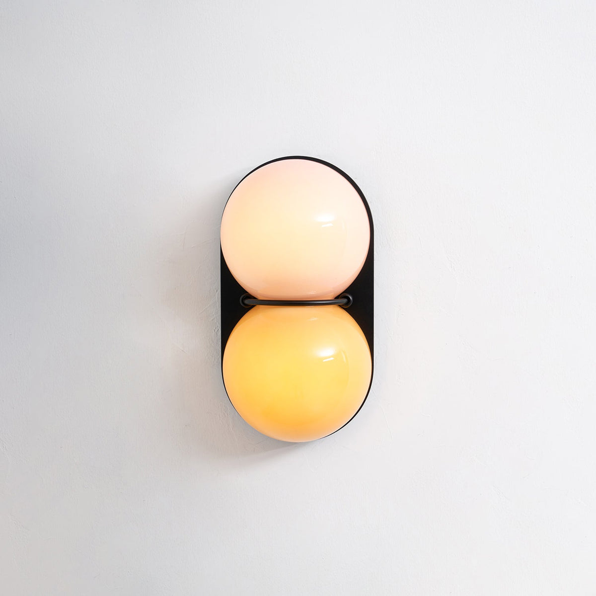 Two aplique de pared Globo vidrio