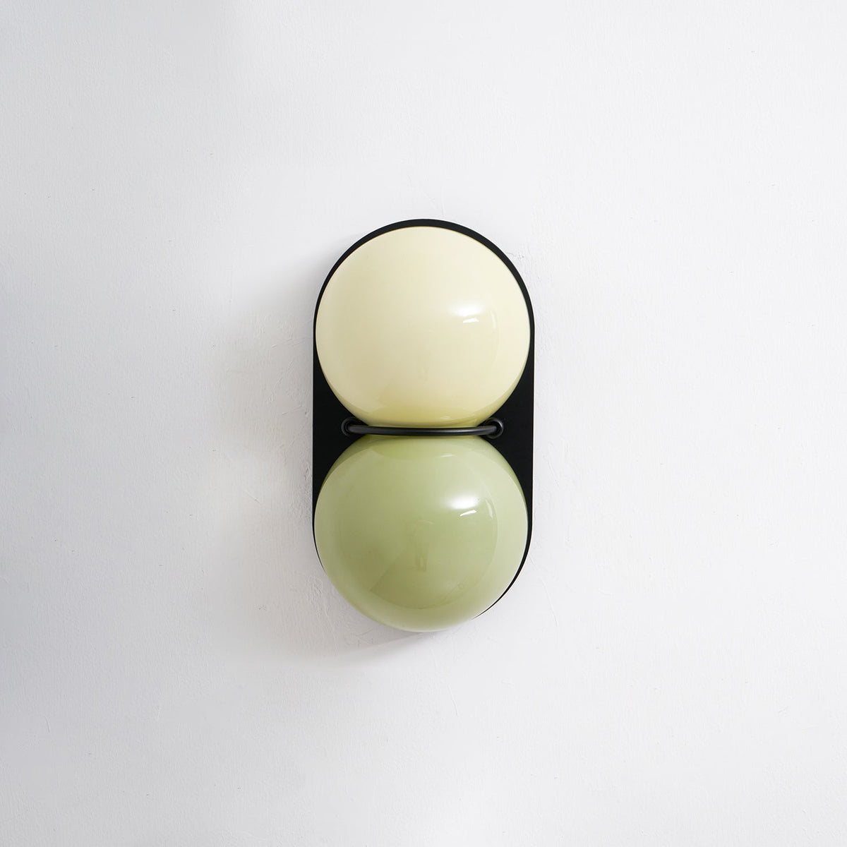 Two aplique de pared Globo vidrio