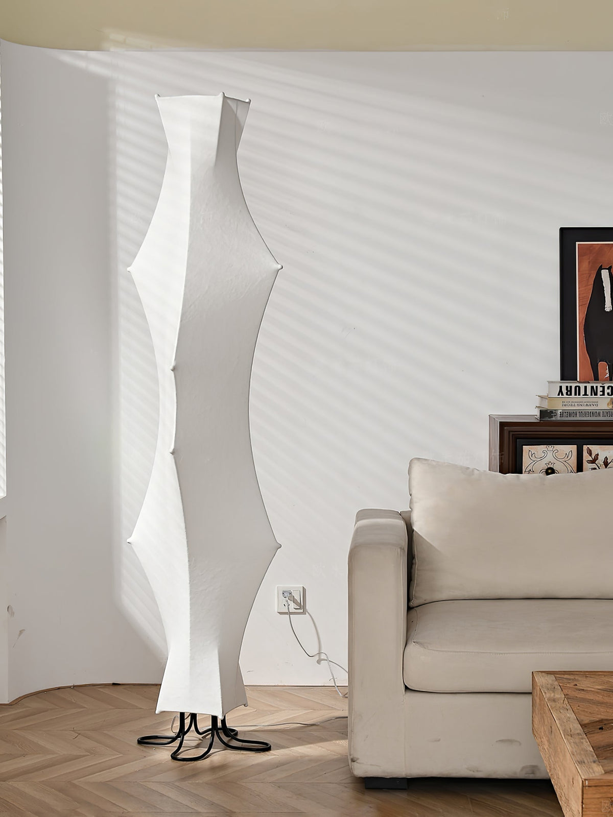 Vela Twist Silk lámpara de pie