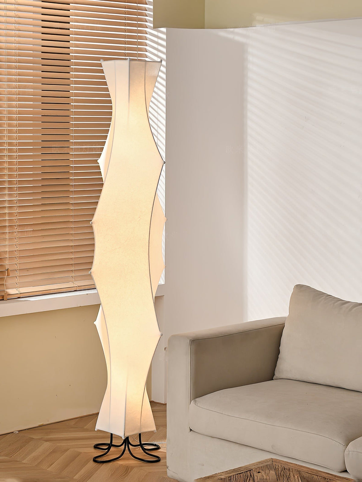 Vela Twist Silk lámpara de pie