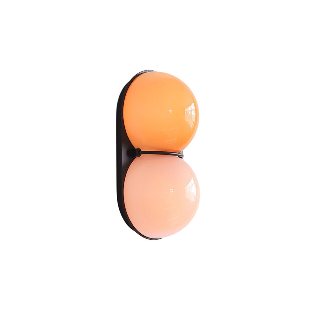 Two aplique de pared Globo vidrio
