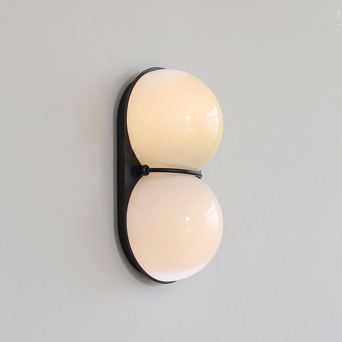 Two aplique de pared Globo vidrio