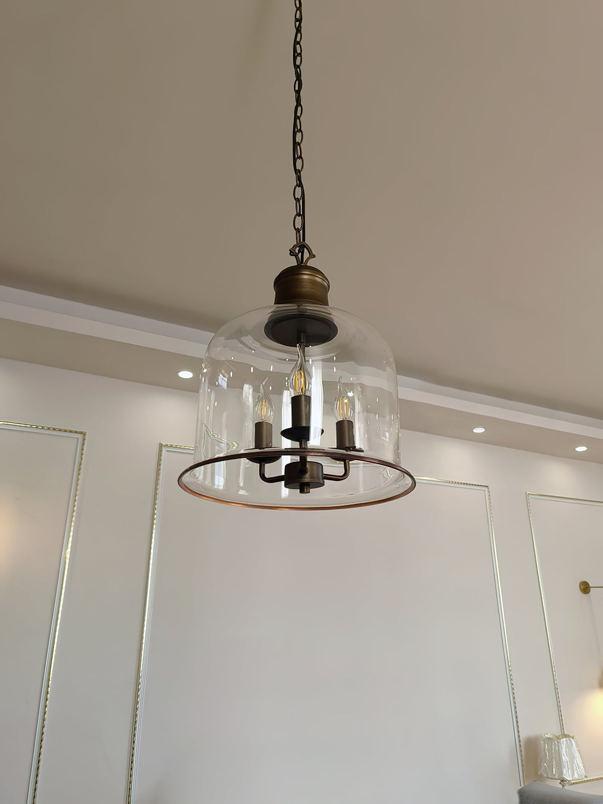 Celaniella lámpara colgante Vintage elegancia de vidrio