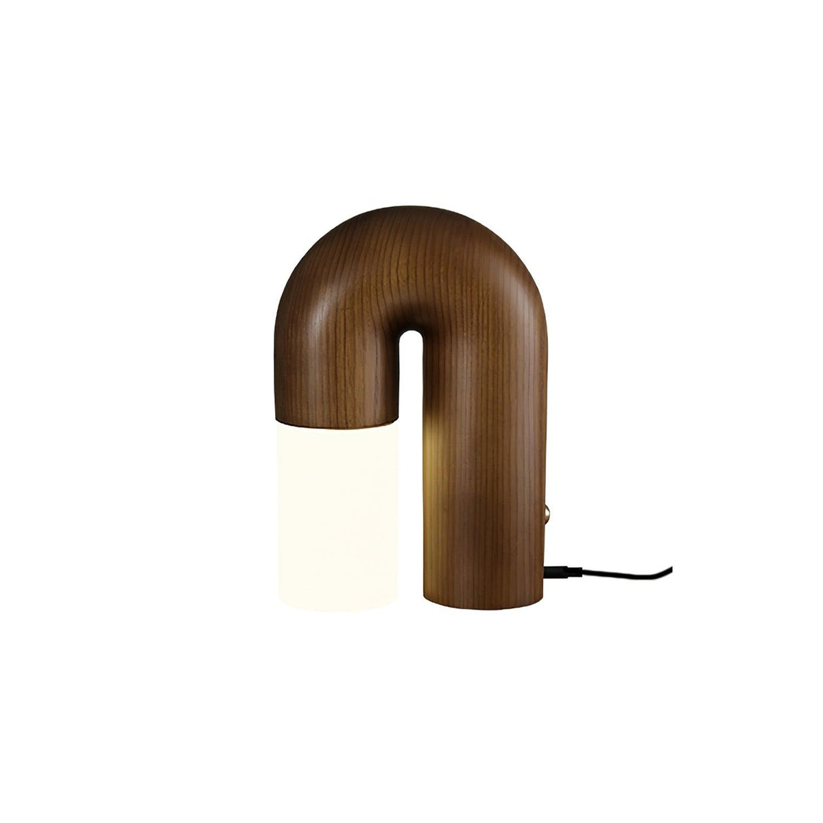 Arch lámpara de mesa de madera
