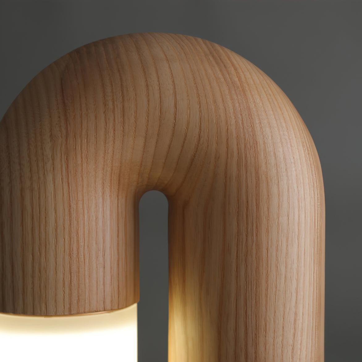 Arch lámpara de mesa de madera