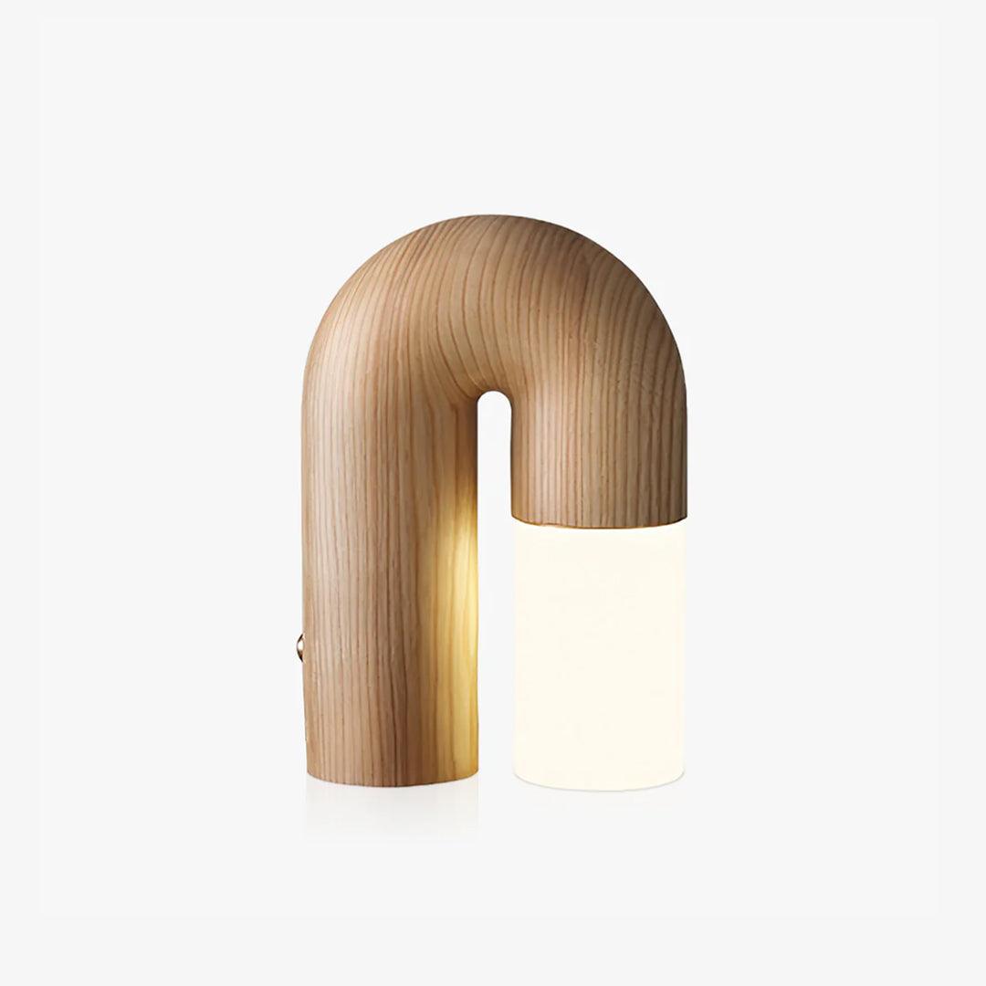 Arch lámpara de mesa de madera