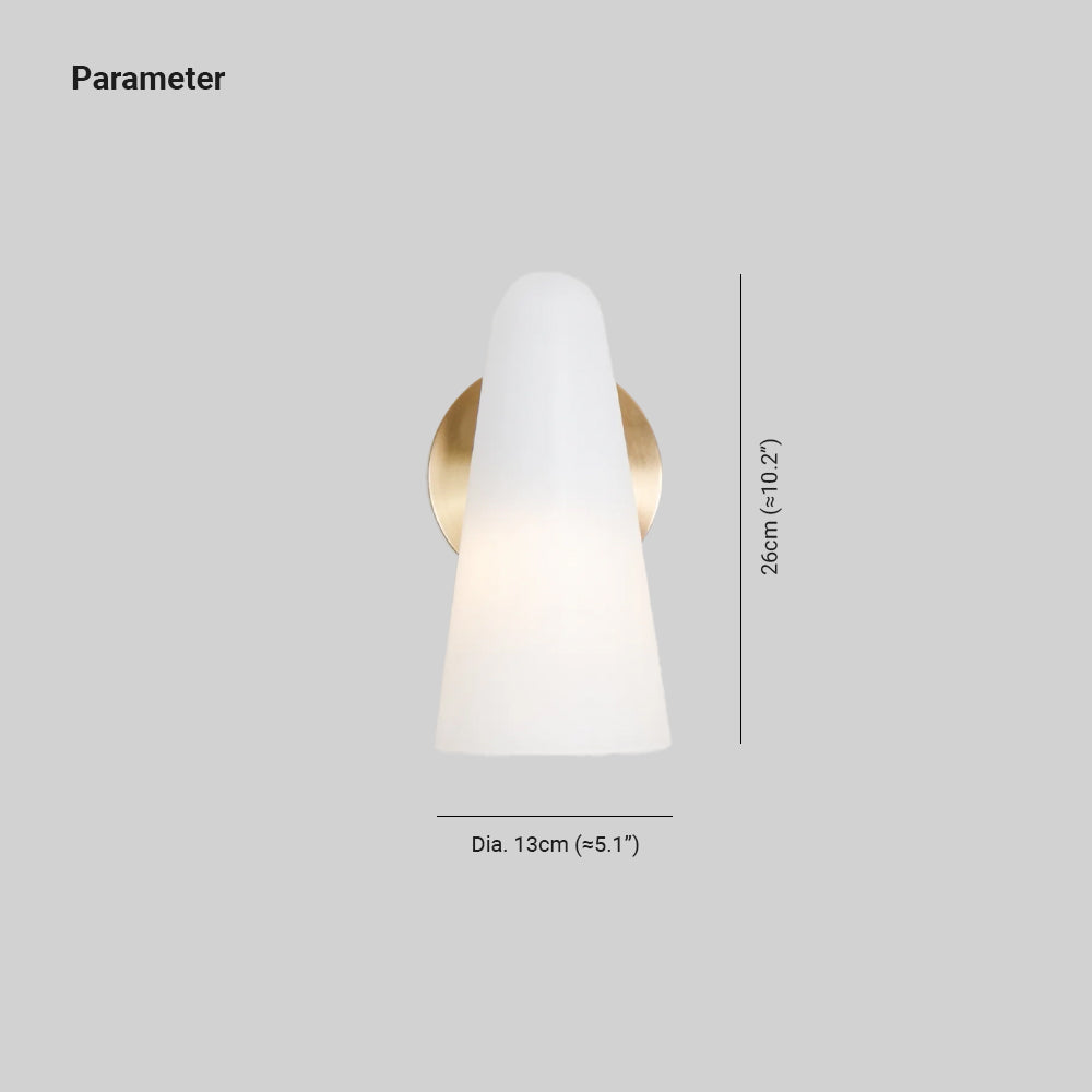 Arisha Nordic Modern Wall Lamp, Glass/Metal, Living Room