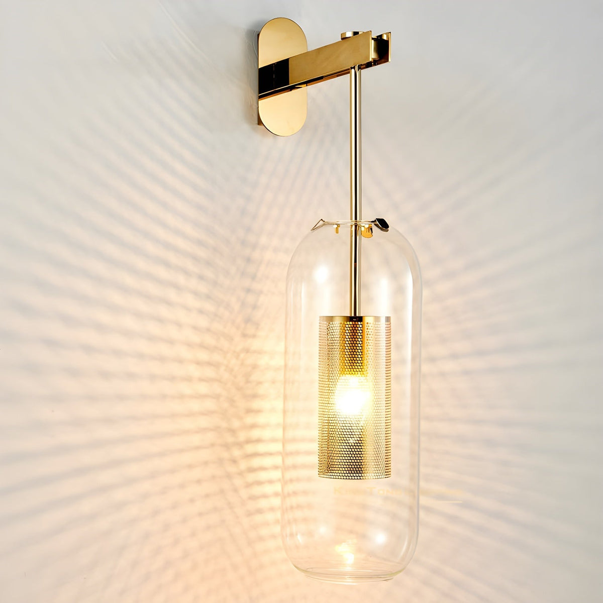 Eirinette aplique de pared Premium con vidrio nórdico