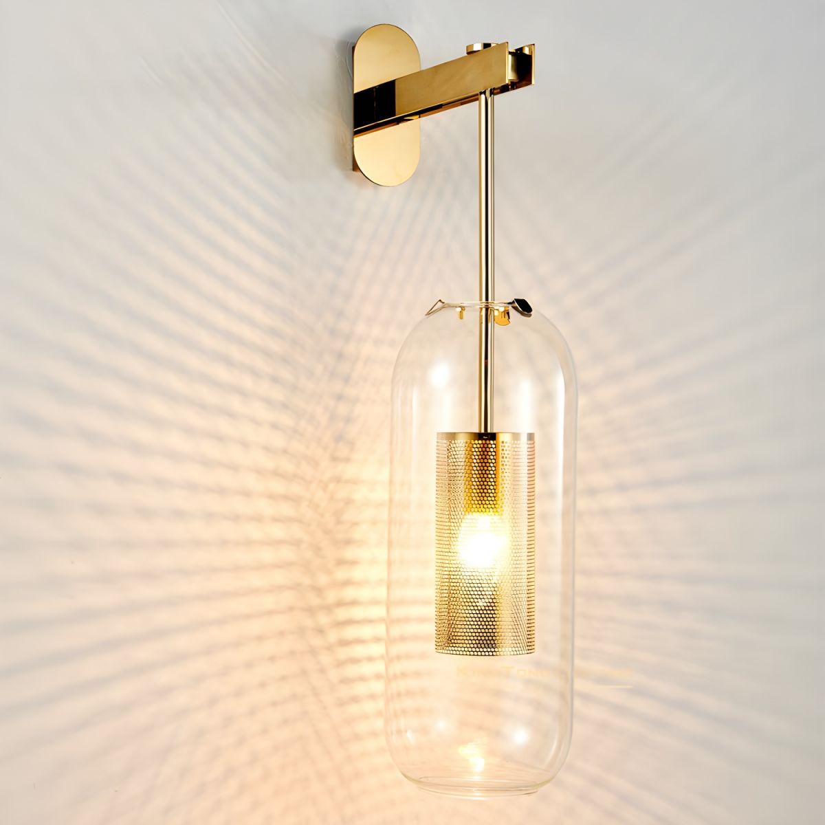 Eirinette aplique de pared Premium con vidrio nórdico