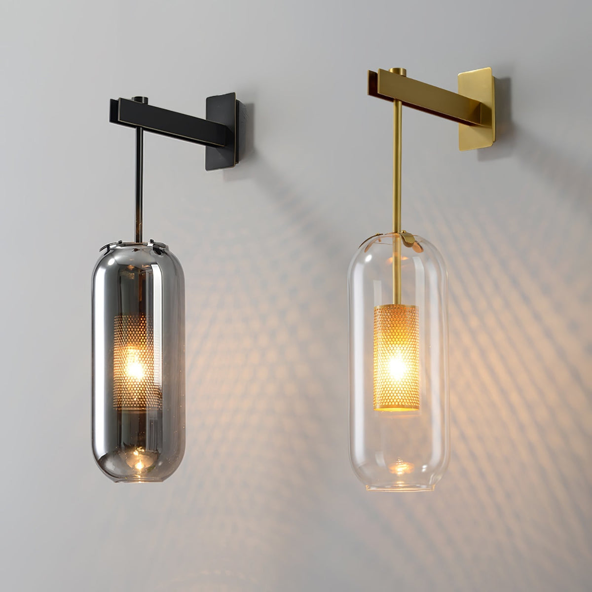 Eirinette aplique de pared Premium con vidrio nórdico