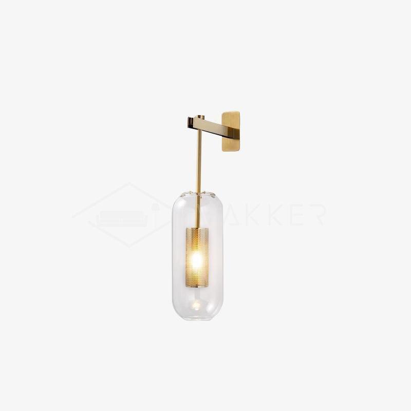 Eirinette aplique de pared Premium con vidrio nórdico