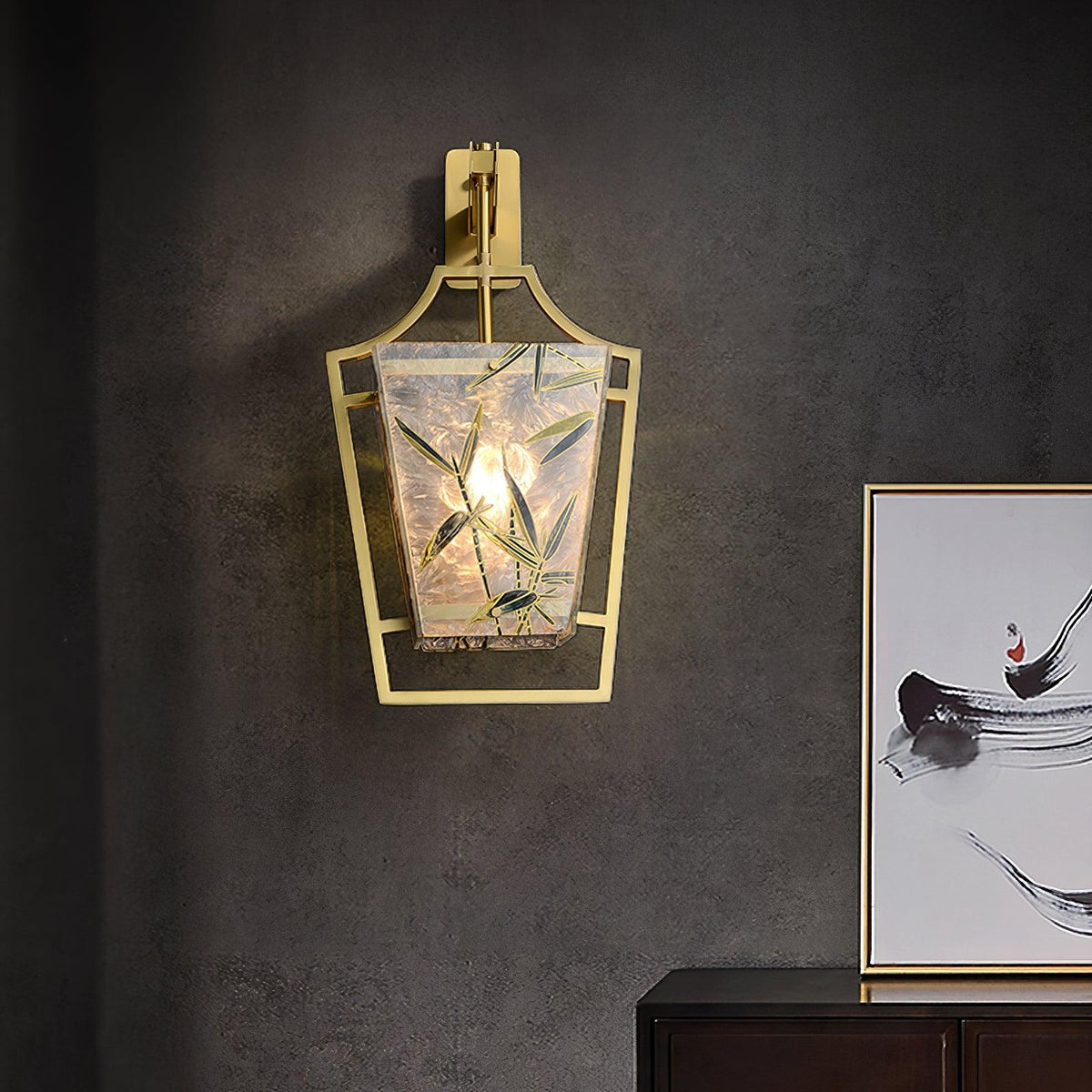 Zenith aplique de pared elegante en latón
