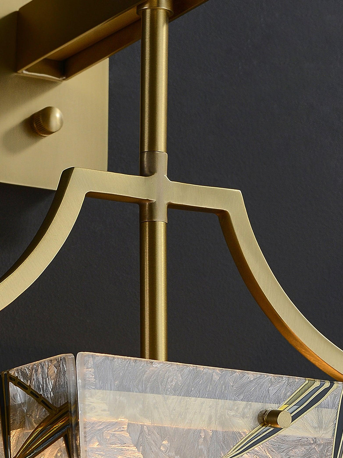 Zenith aplique de pared elegante en latón