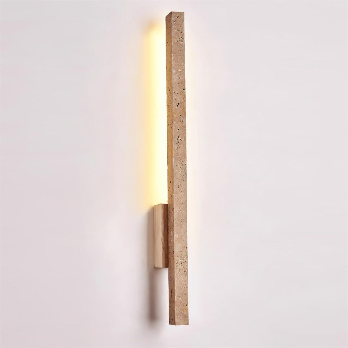 Corvella aplique de pared Slim lineal de travertino minimalista