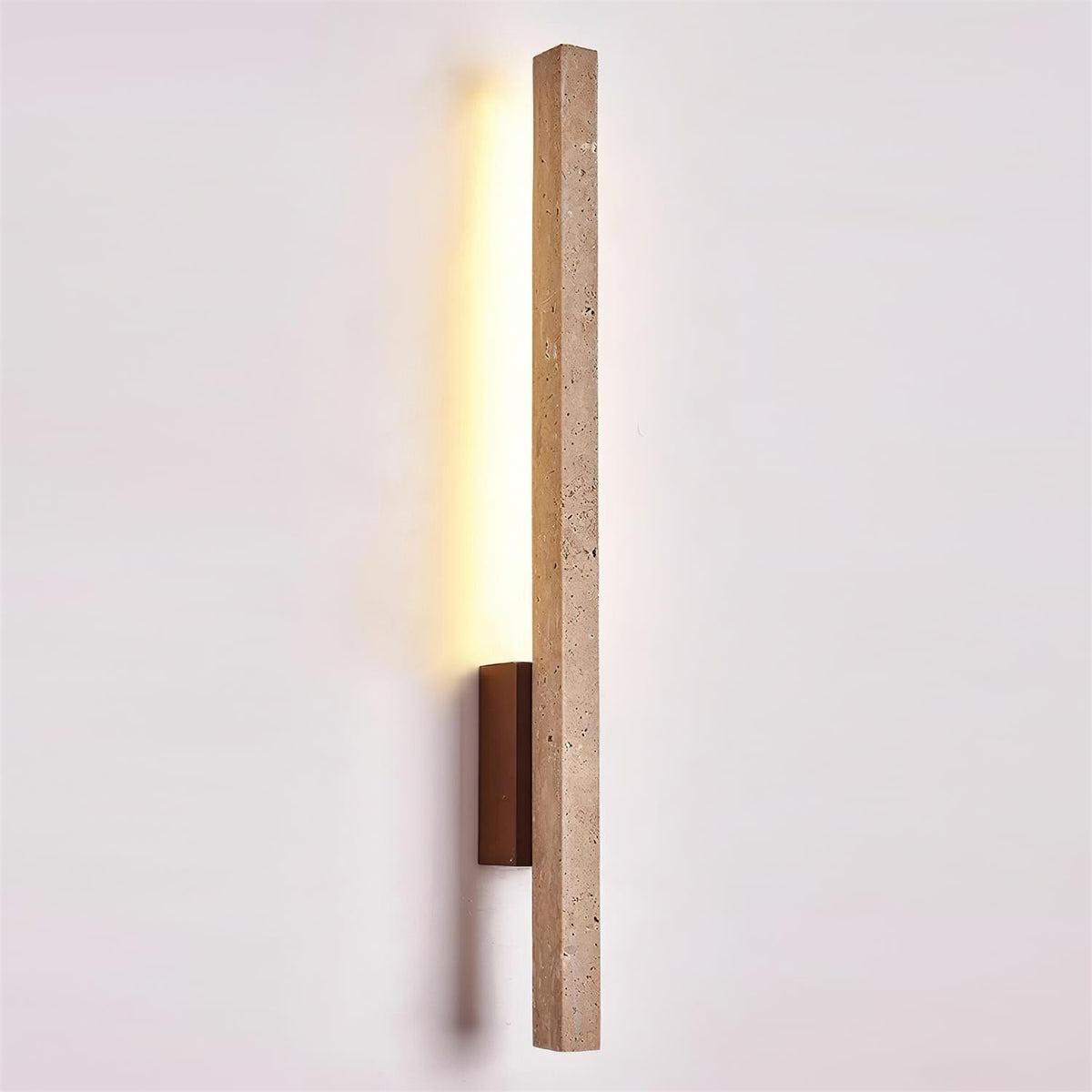 Corvella aplique de pared Slim lineal de travertino minimalista