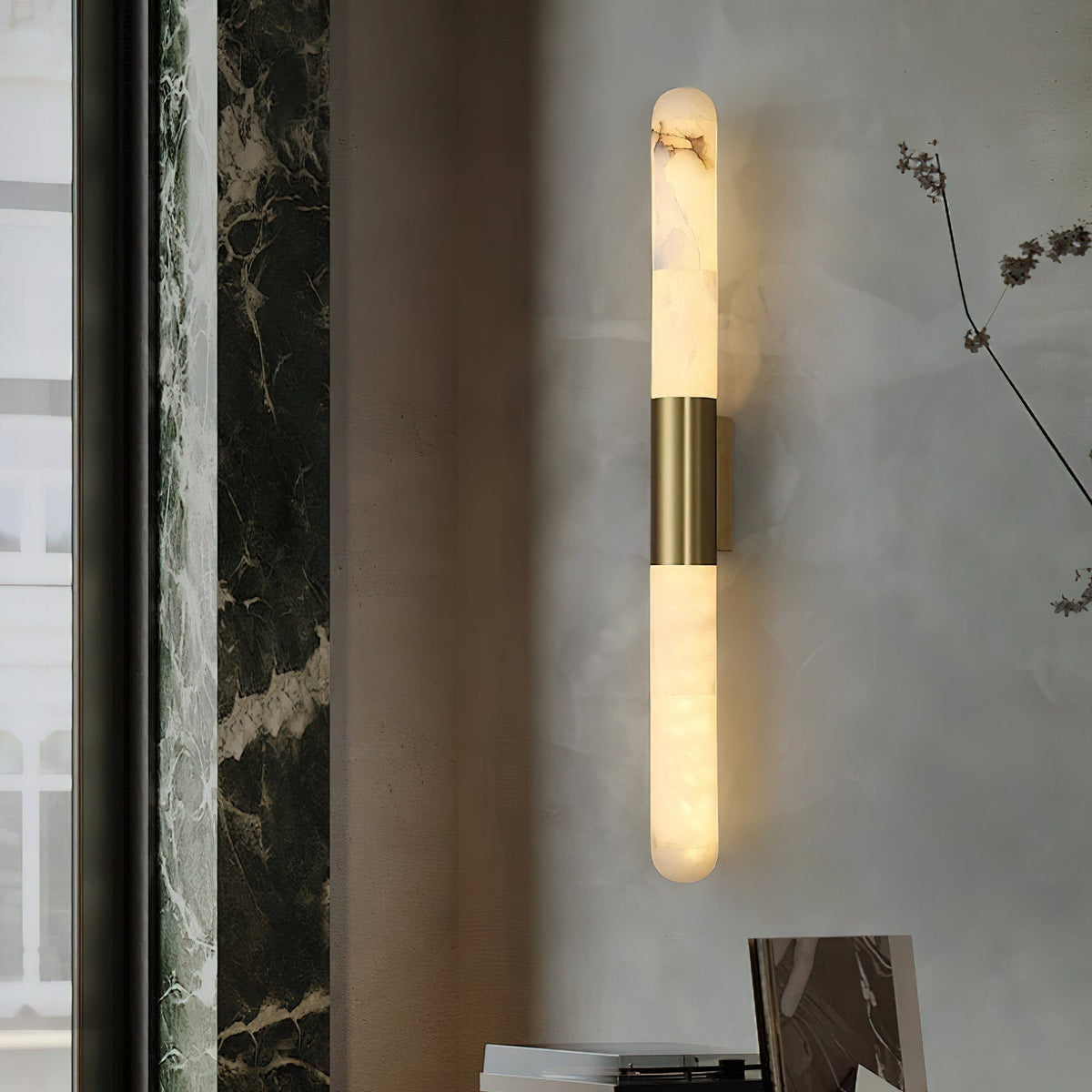 Eireaya Line aplique de pared alabastro