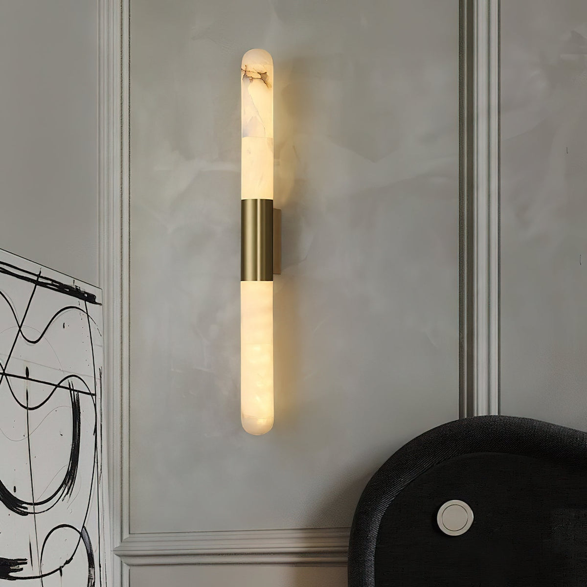 Eireaya Line aplique de pared alabastro