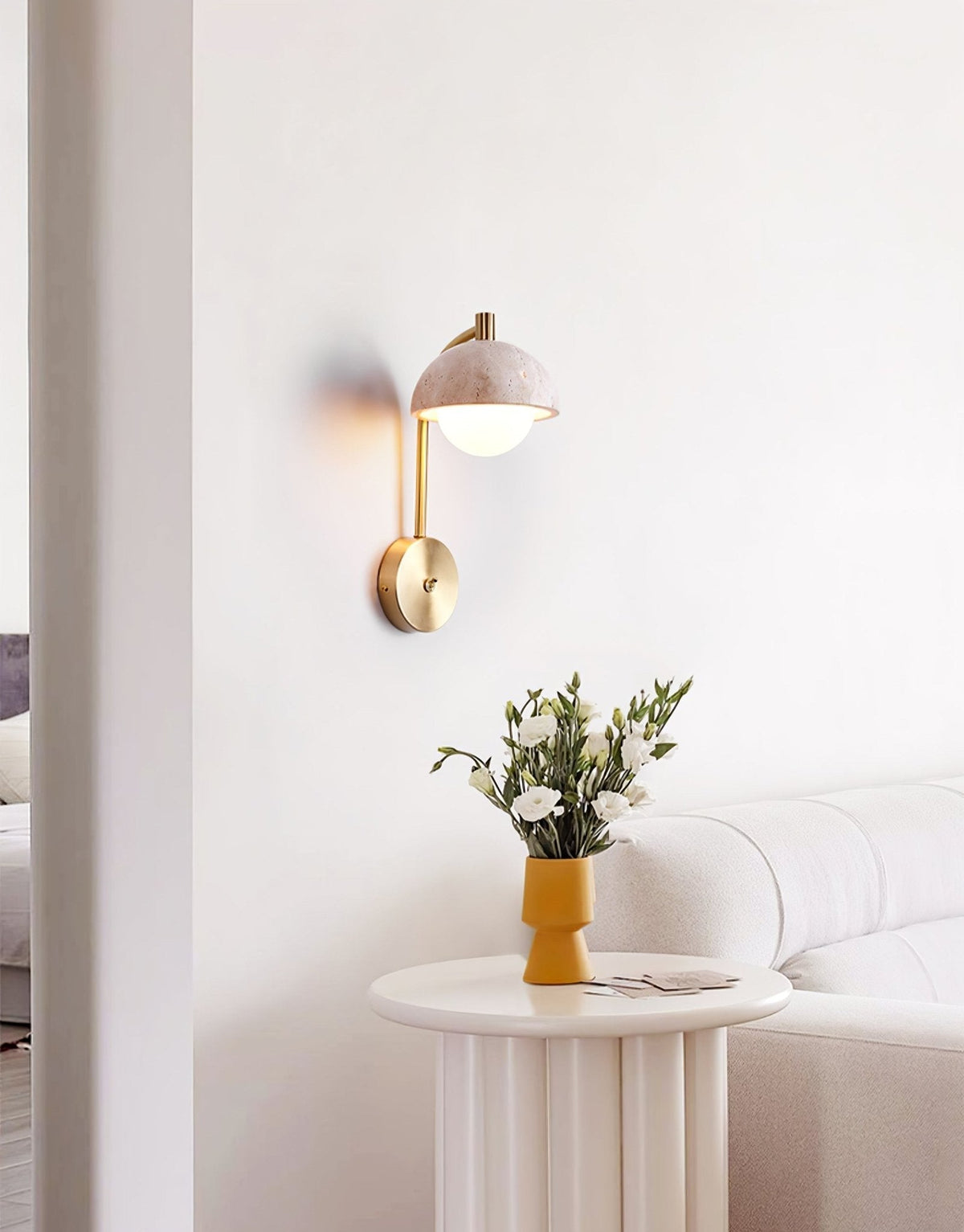 Seraaya aplique de pared en travertino
