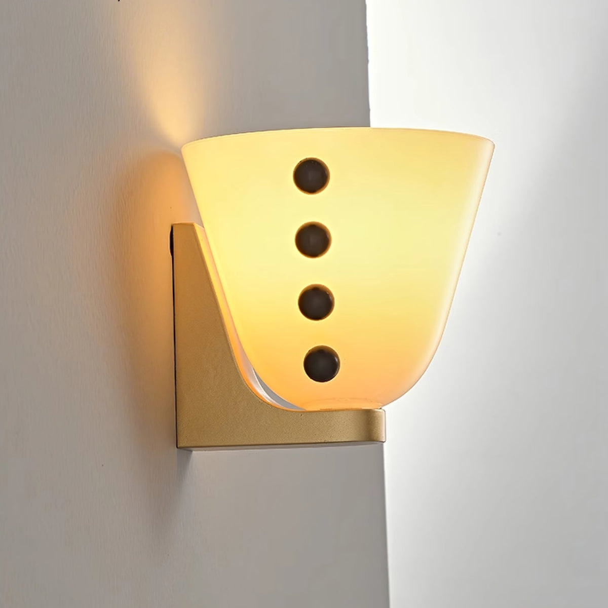Dominic aplique de pared minimalista de vidrio
