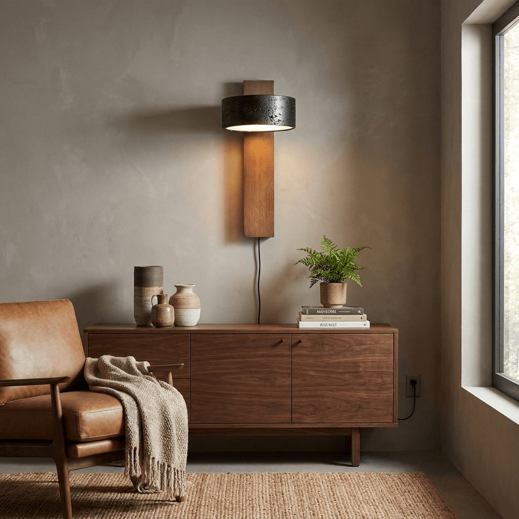 Aldric aplique de pared con enchufe enchufable