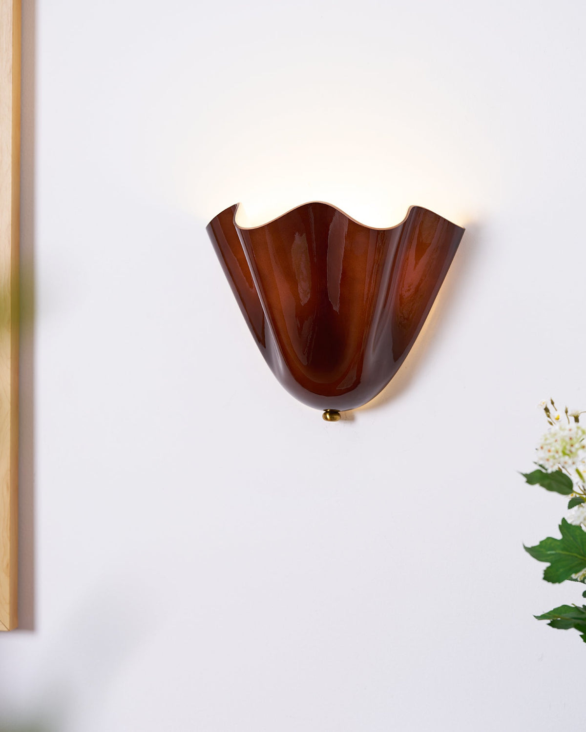 Renenielle aplique de pared con curvas suaves
